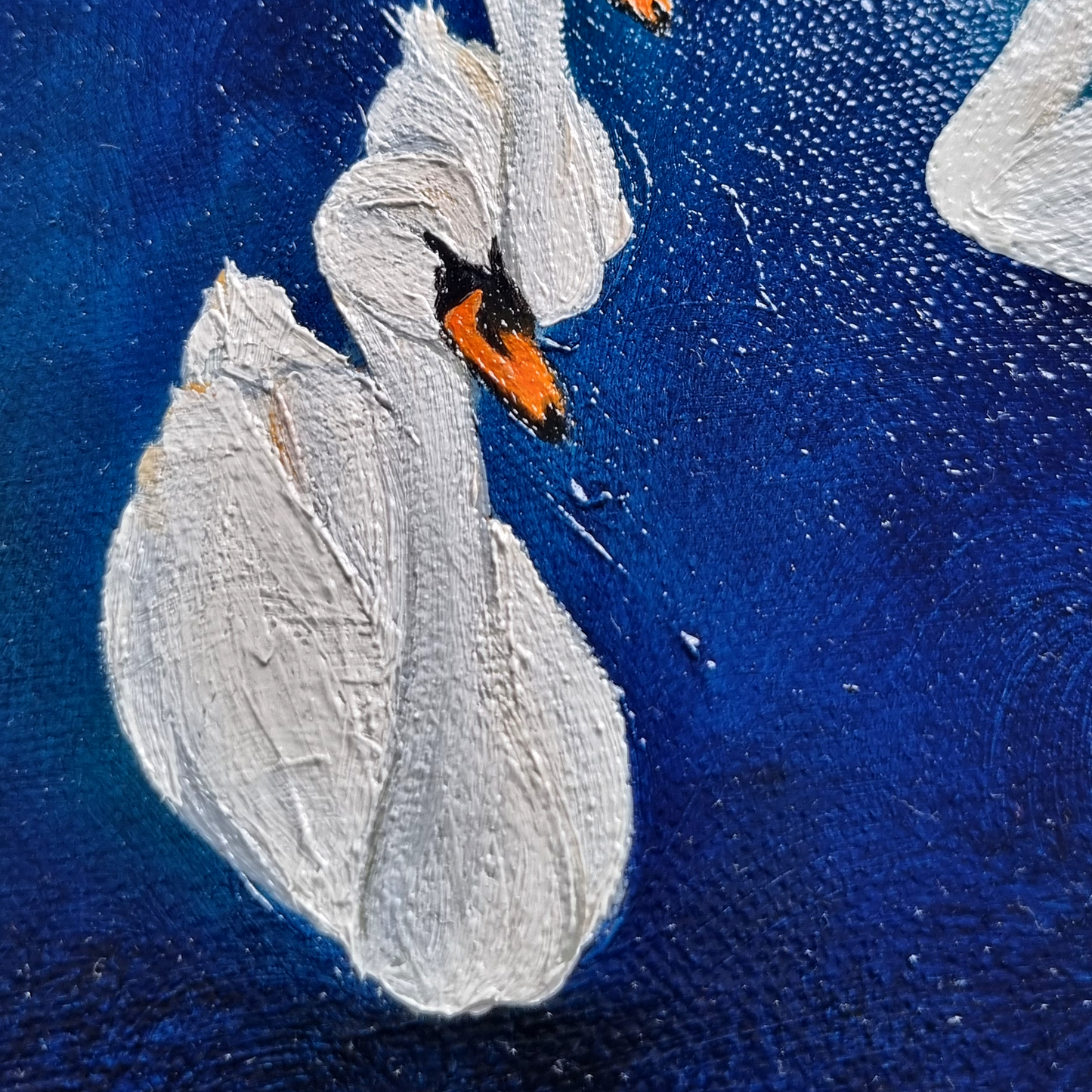 Swans at the Waterworks Triptych